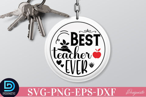 Teacher Keychain SVG Bundle, Mama Keychain SVG SVG DESIGNISTIC 