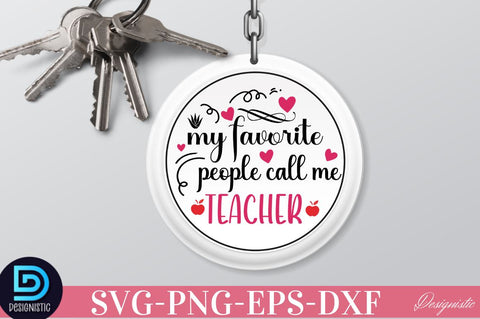 Teacher Keychain SVG Bundle, Mama Keychain SVG SVG DESIGNISTIC 