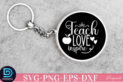 Teacher Keychain SVG Bundle, Mama Keychain SVG SVG DESIGNISTIC 