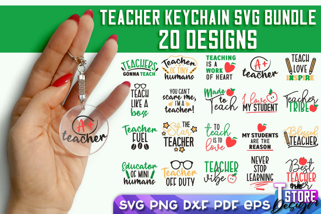 Teacher keychain SVG Design | Funny Quotes SVG Design | School SVG SVG Fly Design 