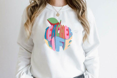 Teacher Life Apple Sublimation SVGArt 