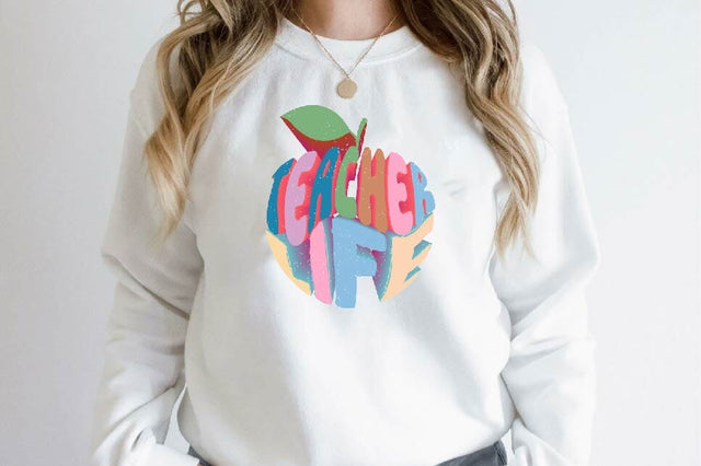 Teacher Life Apple Sublimation SVGArt 