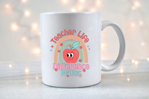 Teacher Life Difference Makes PNG Design Sublimation Rupkotha 