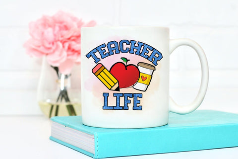 Teacher Life PNG I Teacher Sublimation I Teacher Shirt PNG Sublimation Happy Printables Club 