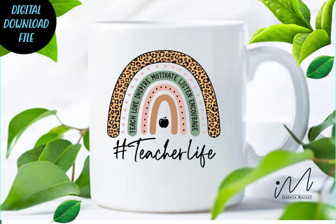 Teacher life png, teacher t shirt cut file, cool teacher t shirt SVG Isabella Machell 