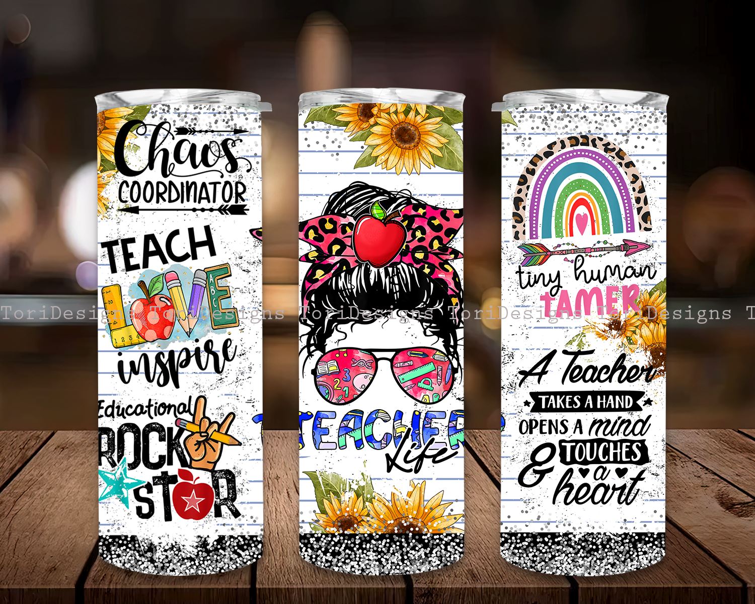 Teacher 20 oz Skinny Tumbler Bundle, Teacher Life Back To School  Sublimation Designs, Teacher Appreciation PNG Instant Download - So Fontsy