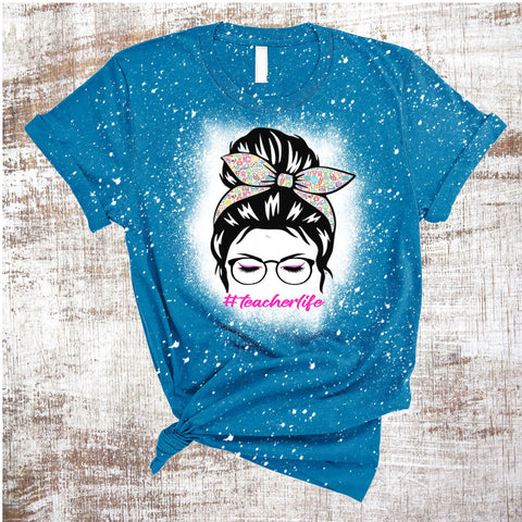 Teacher Life Sublimation Waterslide PNG JPG Sublimation Sweet Tees 