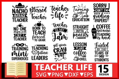 Teacher life SVG Bundle.Teacher svg bundle, teacher shirt svg, SVG Designangry 