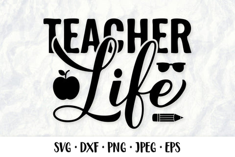 Teacher life SVG. Funny teacher quote. Teachers Day design SVG LaBelezoka 