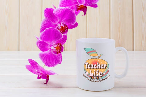 Teacher Life Wake Up Teach Kids Be Awesome Sublimation SVGArt 
