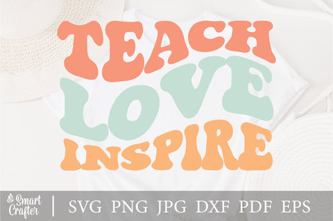 Teacher Love Inspire svg, Teacher svg, Teacher Svg, Teacher appreciation svg, Svg Cricut Cut File, PNG Files | Print Cut Files SVG Fauz 