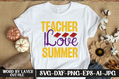 Teacher Love Summer SVG CUT FILE SVG MStudio 