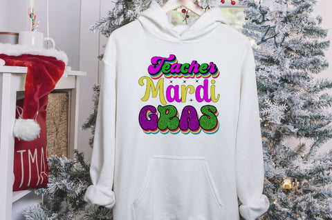 Teacher Mardi Gras Sublimation SVGArt 