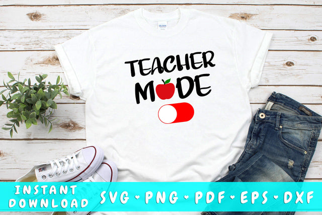 Teacher Mode Off SVG SVG HappyDesignStudio 
