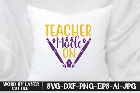 Teacher Mode On SVG CUT FILE SVG MStudio 
