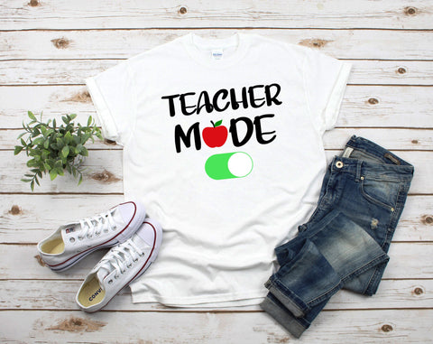 Teacher Mode SVG Bundle - 3 Designs, Teacher Mode All Day Every Day SVG, Teacher Mode On SVG, Teacher Mode Off SVG SVG HappyDesignStudio 