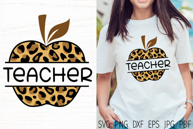 Teacher monogram, teachers day svg design, teacher apple svg SVG Digital Rainbow Shop 