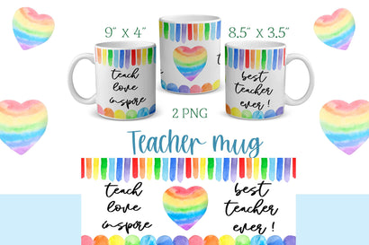 Teacher Mug Sublimation Mug design png Sublimation VilenaArt 