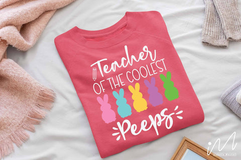 Teacher of the coolest Peeps svg, Cool teacher svg, Easter teacher svg SVG Isabella Machell 