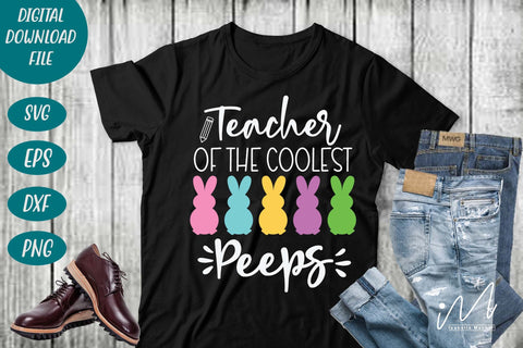 Teacher of the coolest Peeps svg, Cool teacher svg, Easter teacher svg SVG Isabella Machell 