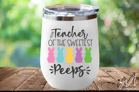 Teacher of the sweetest Peeps svg, Easter teacher svg SVG Isabella Machell 