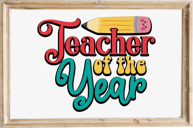 Teacher of the Year SVG designartist 
