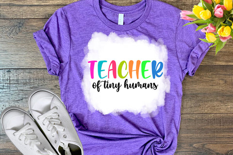 Teacher of Tiny Humans I Teacher Sublimation Designs Sublimation Happy Printables Club 