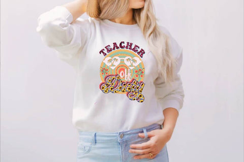 Teacher off Duty Sublimation SVGArt 