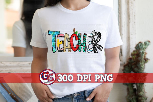 Teacher PNG for Sublimation Sublimation Greedy Stitches 
