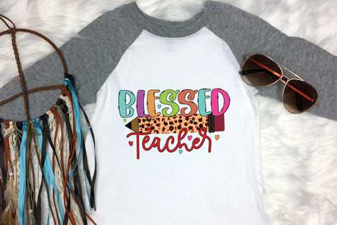 Teacher PNG Sublimation - Blessed Teacher PNG Sublimation CraftLabSVG 
