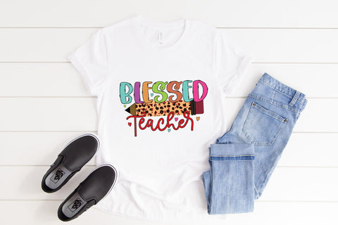 Teacher PNG Sublimation - Blessed Teacher PNG Sublimation CraftLabSVG 