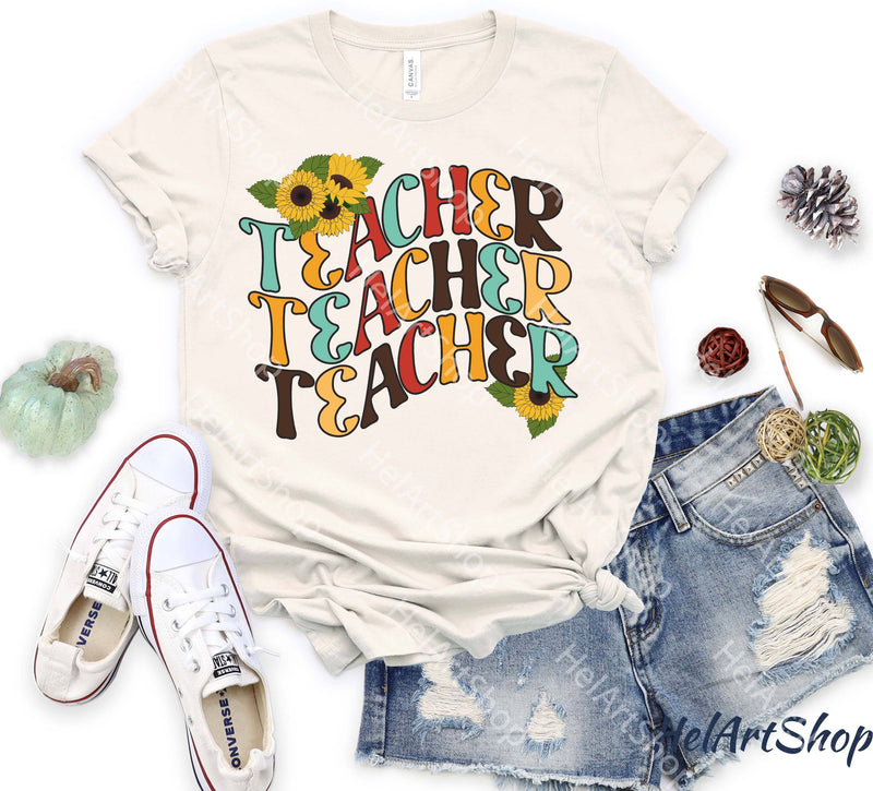 Teacher Png, Sublimation Png, Retro Png Sublimation _HelArtShop_ 