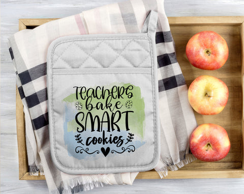 Teacher Pot Holder Sublimation Designs Bundle, 6 Designs, Teacher Pot Holder PNG Files, How Sweet It Is To Be Taught By You PNG Sublimation HappyDesignStudio 