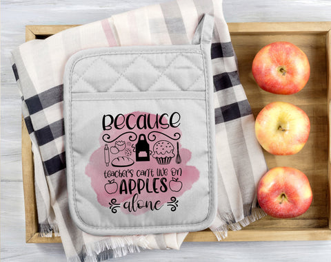 Teacher Pot Holder Sublimation Designs Bundle, 6 Designs, Teacher Pot Holder PNG Files, How Sweet It Is To Be Taught By You PNG Sublimation HappyDesignStudio 