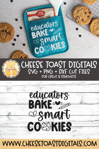 Teacher Pot Holder SVG | Educators Bake The World A Better Place SVG Cheese Toast Digitals 