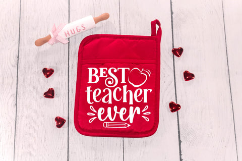Teacher Pot Holders SVG Bundle SVG Regulrcrative 