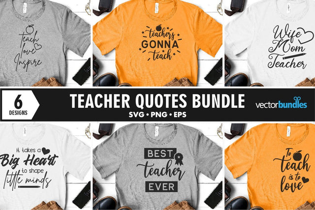 Teacher quote bundle svg SVG vectorbundles 