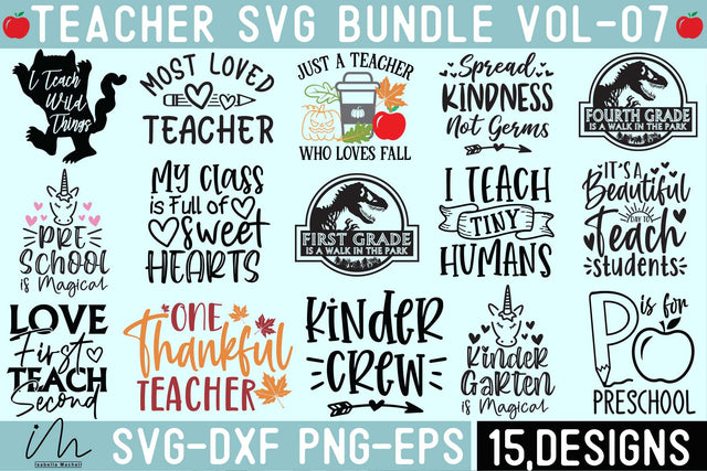 Teacher quote svg bundle, Kinder crew svg, kindergarten teacher, Thanksgiving teacher svg, Fall day teacher svg, gift for teacher t shirt, I teach wild things, Teacher appreciation svg SVG Isabella Machell 