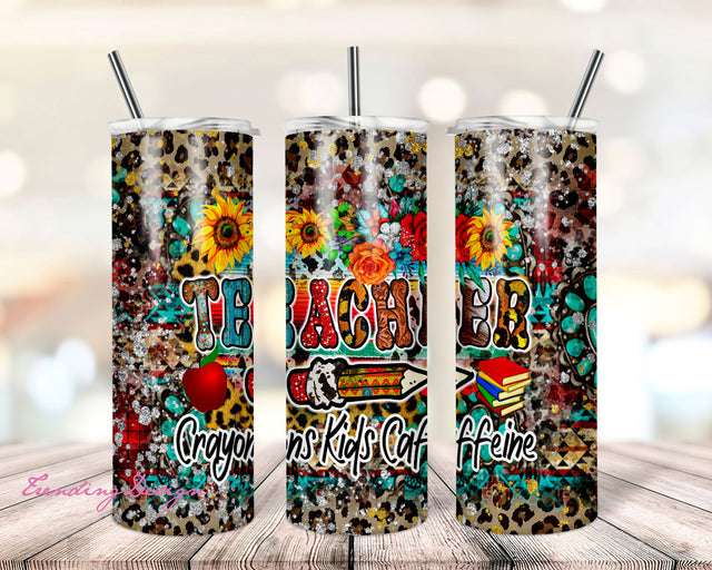 Teacher Rainbow 2 File Png,Teacher life Glitter Tumbler ,Rainbow Glitter Teacher Tumbler, Teach Love Inspire Sublimation Sublimation TrendingDesign 