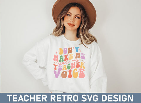 Teacher Retro SVG Design Bundle SVG CraftingStudio 