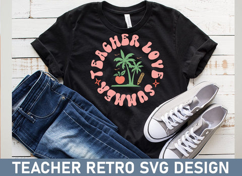 Teacher Retro SVG Design Bundle SVG CraftingStudio 
