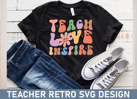 Teacher Retro SVG Design Bundle SVG CraftingStudio 