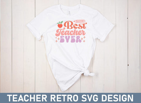 Teacher Retro SVG Design Bundle SVG CraftingStudio 