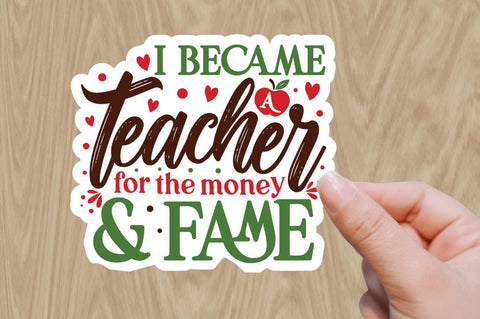 Teacher & School Sublimation Stickers Bundle Sublimation Regulrcrative 
