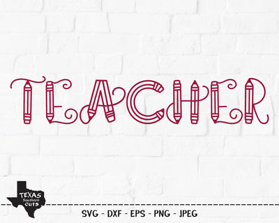 Teacher | School SVG SVG Texas Southern Cuts 