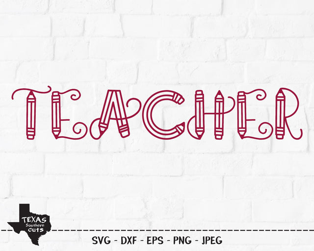 Teacher | School SVG SVG Texas Southern Cuts 