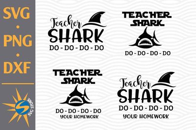 Teacher Shark Doo Doo Doo SVG, PNG, DXF Digital Files Include SVG SVGStoreShop 