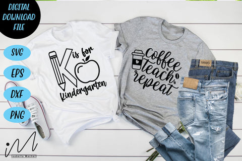 Teacher shirt svg bundle, Cool teacher cricut, kindergarten teacher svg,gift for teacher svg, teacher appreciation svg, Back to school svg, bundle cut files SVG Isabella Machell 