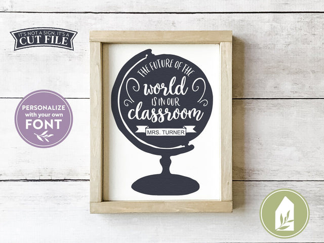 Teacher Sign SVG | Classroom Sign SVG | School SVG SVG LilleJuniper 