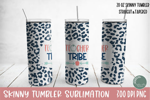 Teacher Skinny Tumbler Bundle-20 oz Tumbler Sublimation Wrap Sublimation Linden Valley Designs 